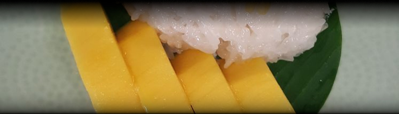 dessert thaï - mangue avec riz gluant