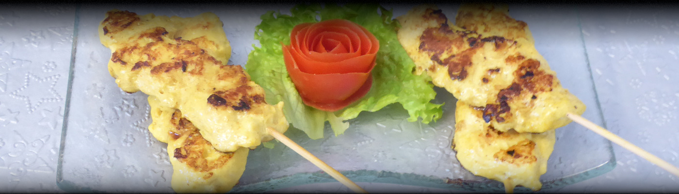 entrée thai - satay de poulet